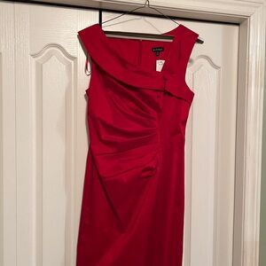 Le Chateau Vibrant Red Midi Dress